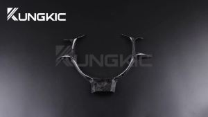 KUNGKIC Real Carbon Fiber For Subaru BRZ Toyota GR86 GT86 Steering Wheel Chin Decorative Frame Stickers Interior Accessoires