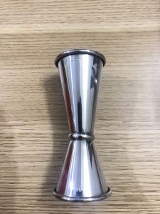 Ly đo lường hai đầu jigger inox hàng nhập khẩu đẹp dày sắc nét dùng làm cốc đong định lượng pha chế