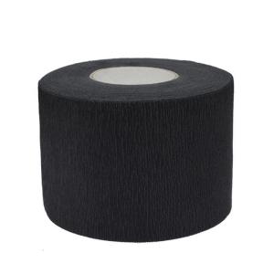 1 Roll Disposable Paper Barber Neck Strips Black Professional Stretchy Paper Neck Band for Salon Haircut Styling