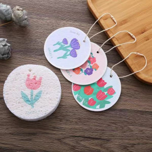 5pcs/Pack Compressed Wood Pulp Magic Sponge Dishwashing Sponge Kitchen Cleaning Sponge Wipe Cloth
