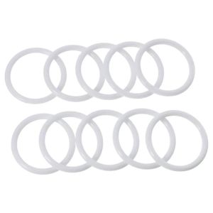 DSFSI 10PCS Trắng Vòng nhựa Bề nhẵn mịn Hình tròn Nhẫn bắt giấc mơ Nhẹ Vòng Macrame Làm vòng bắt giấc mơ
