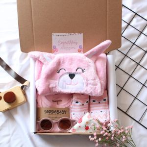 Hampers Newborn Set CHARACTER - Hampers Selimut Baby Hampers Premium Kado New Born Kado Bayi Paket Hampers Bayi GORGIEBABY