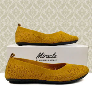 Miracle By Miracle Project - MBMP - Jasmine Series 07 LS - Flat Shoes Sepatu Wanita Bahan Rajut Import Flatshoes