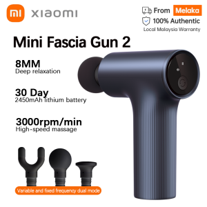 Xiaomi Mijia Mini Fascia Gun 2 Deep Vibration Portable Muscle Massager 18kg Thrust Brushless Silent Motor 3 Massage Heads Relax For Body筋膜枪
