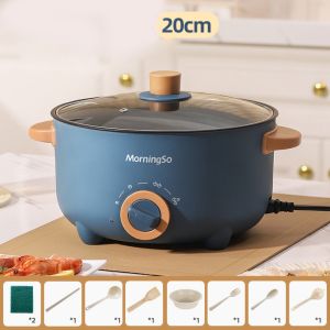 ALLUCK Cooking Noodles Small Electric Pot Multifunctional Single and Double Layer Electric Cooking Wok Portable Electric Pot Household Dormitory Student
