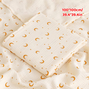 【Local Delivery】 100*100cm Bedding Blanket for Toddlers 0-2Year Gauze Cotton Upgraded Muslin Swaddle Blanket Cotton