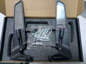 For Kawasaki Z400 Z650 Z900 Z1000 Accessories Stealth Mirrors Sports Winglets Kit Adjustable Mirrors Wing Mirrors