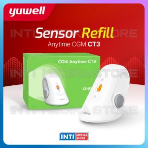 YUWELL - CT3 Anytime Continuous Glucose Monitor (CGM) Alat Cek Gula Darah REAL-TIME 24 JAM Tanpa Tusuk Jari Cocok untuk Diabetes Monitoring via Aplikasi HP | Alat dan Sensor