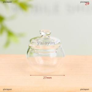 [COD] yixiayun 1:12 Dollhouse Mini Glass Jar Candy Bottle Storage Tank Tiny Vial Kitchen Decor