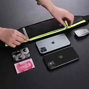 Large Capacity Belt Bag Running Belt Waist Bag Waterproof Waist Pack Running Bag with Phone Holder for Cycling