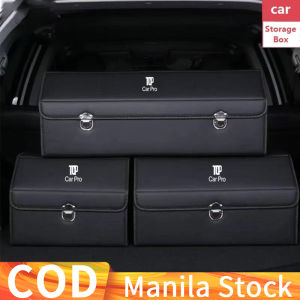 Manila Stock CarPro Car Trunk Storage Bag: 30L Foldable Leather Box Suitable for Most Cars