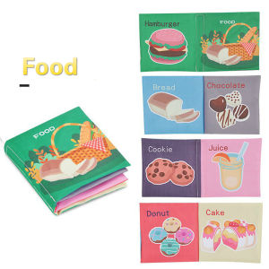 6Pcs Newborn Baby Early Educational Toys English Soft Cartoon Cloth Book