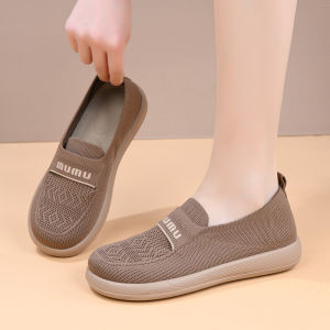Free Shipping Spring WomenS Single-Layer  Shoes Breathable Fabric Shoes Low-Top Slip-On Shoes Suitable For Middle-Aged And Elderly Women