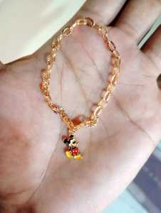 gelang bayi dan anak perempuan Terbaru Gelang Anak Titanium Perhiasan Lapis Emas anti luntur dan iritasi