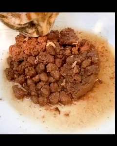 อาหารเปียกแมว รสทูน่าแดงในน้ำซูป, 185กรัม, ฝาเรียบ, ขนาดเปลือย