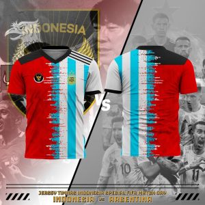 JERSEY TIMNAS INDONESIA X ARGENTINA UKURAN DEWASA