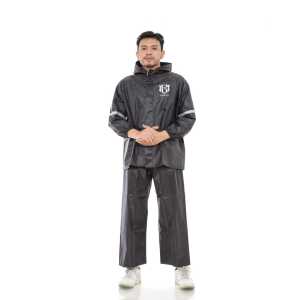 Jas Hujan Motor Dewasa Anti Air Multisize dengan Hoodie dan Karet Pinggang
