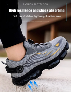 Fall High-Top Mens Shoes New Non Slip Abrasion Resistant safety shoes Breathable Ultra Light Running Shoes