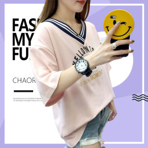 QXshop เสื้อยืดคอวี สีสันสดใส ใส่แล้วเป๊ะอะแม่ ใครอยากปังก็ต้องสั่งแล้วปะละ มีหลายสีให้เลือกด้วยนะ ต้องลองมาา