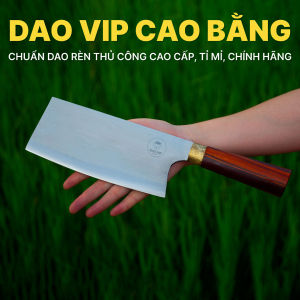 Dao bếp chặt gà thép trắng cao cấp CG09 DAO VIP CAO BẰNG