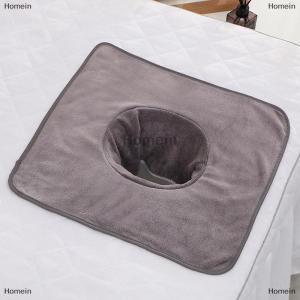 [COD] Homein 35x35cm Thickened Beauty SPA Massage Table Planking Face Towel with Hole Bed Bandana