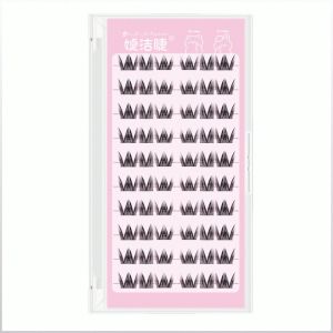 แผ่นแปะขนตา ใช้งานง่าย เหมาะกับรูปทรงของดวงตา สติ๊กเกอร์ขนตา ติดเอง ความงามและการดูแลผิว แต่งหน้าทุกวัน