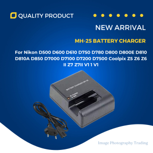 Pro-Image MH-25 Charger For Nikon D7500 D7200 D7100 D7000 D850 D810 D800 D800E D750 V1 D610 D600 DSLR