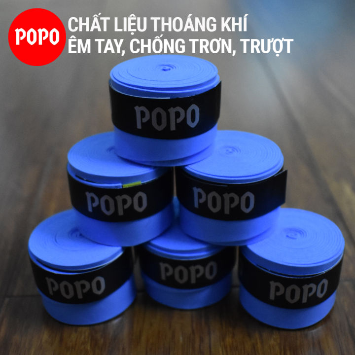 Quấn cán vợt tennis, cầu lông POPO OG1 mềm mại thoáng khí chống trơn ...