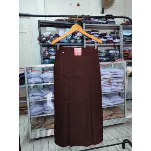 Rok Panjang Coklat Pramuka Span Belah Dua Seragam Sekolah SMP SMA Anak Perempuan