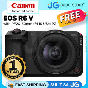Canon EOS R6 V Full-Frame Mirrorless Camera Body Only | with RF 20-50mm f/4 L IS USM PZ Lens - 32.5MP CMOS DIGIC X 7K RAW 4K 120P Dual Pixel AF II 5-Axis IBIS 40FPS 5GHz Wi-Fi for Professional Photography & Content Creation | JG Superstore