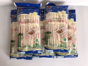 RY ตะเกียบ 40 คู่/ จำนวน 10 แพ็ค (ตรานกแก้ว) ตะเกียบไม้ไผ่ธรรมชาติ ตะเกียบใช้แล้วทิ้ง (พร้อมจัดส่งทุกวัน)