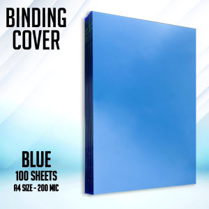 SALEZONE - BINDING COVER PVC COLORED TRANSPARENT HIGH QUALITY A4 SIZE 200MIC (100sheets)