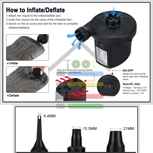 POMPA ANGIN UDARA ELECTRIC VACUM PORTABLE 3IN1 220V
