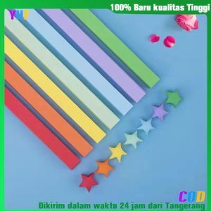 540 Lembar Kertas Origami Strip Quilling Paper Gradient Color Kertas Berwarna /DIY Prakarya - [YHF]