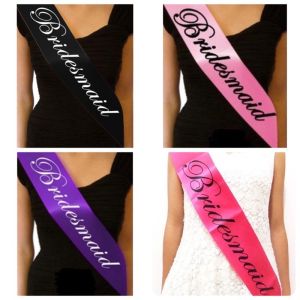 Bridesmaid Sash Bridal Shower Wedding Decoration Bachelorette Party Hen Night Supplies Selempang Party