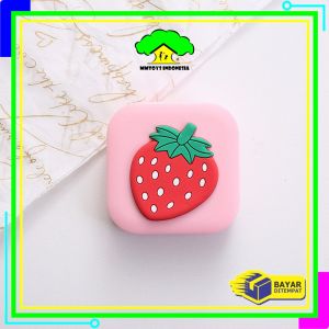 MI-K163 Kotak Tempat Softlens Motif Karakter dengan Cermin Praktis Portable / Mini Softlens Case