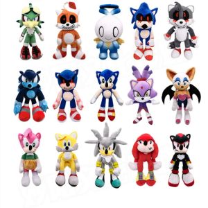 3pcs/lot SONIC Plush Doll The Hedgehog Plush Toy Animal Stuffed Plush Doll Toys Anime Game Doll Children Birthday Gifts Party Decoration