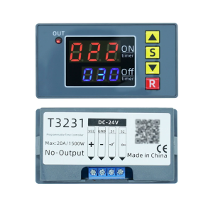 Double Screen Timers Relays Module Accessory for Enthusiasts and Automation Maintenance with Flexible Setting