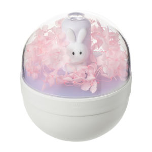 Eternal Flower Design Rabbit LED Night Light Atomized Humidifier Air Moisturizing Aroma Diffuser
