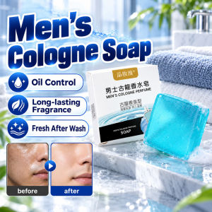 JMY Mens Cologne Soap Handmade Perfumed Bar Soap Long Lasting Fragrance Gentle Cleansing Bath Shower Body Soap