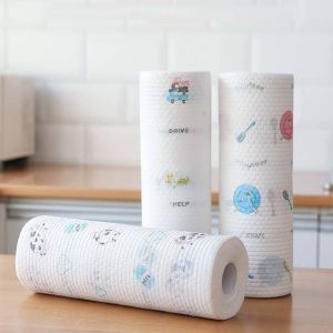 Cuộn Giấy Vải Lau Đa Năng Tiện Dụng có thể tái sử dụng kích thước 20cm