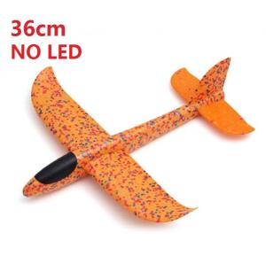 (Random Color) 48cm LED DIY Kids Toys Hand Throw Flying Glider Planes Foam Aeroplane Model Party Bag Fillers Flying Glider Plane Toys Kids Game