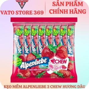 Kẹo mềm ALPENLIEBE 2Chew hương dâu thỏi 24.5g