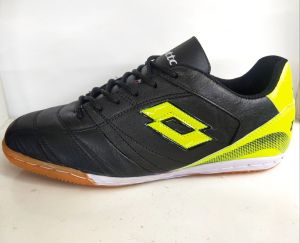 SEPATU FUTSAL KULIT /FUTSAL MERAH SOL KARET DAN UDAH DIJAHIT KELILING