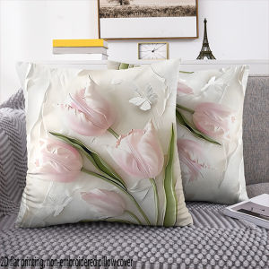 Vỏ gối hình bướm 2D phẳng-2 gói Tuliday Thích hợp cho trang trí phòng ngủ ghế sofa không bao gồm chất độn gối.2026