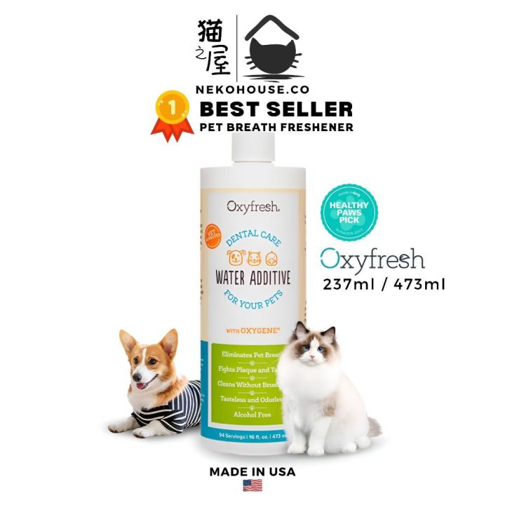 Oxyfresh Dental Water Additive Care for Pet, Cats and Dogs (237ml ...