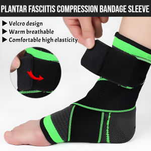Plantar Fasciitis Compression Bandage Sleeve Ankle Brace Compression Sleeve Adjustable Ankle Support Strap