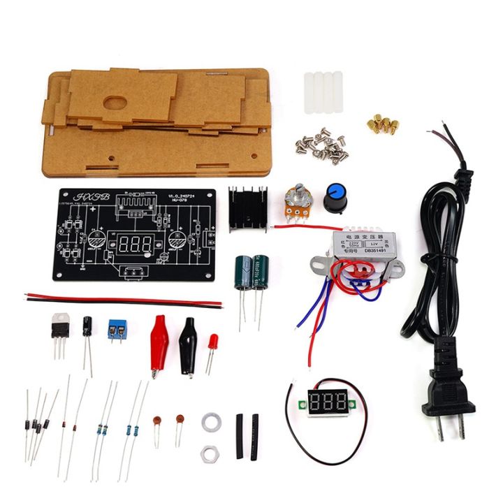 LM317 Adjustable Regulated Power Supply DIY Kit LM317 to DC 1.25-12V ...