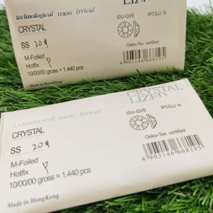 STONE KRISTAL BERLIAN HOTFIX GOSOK RHINESTONE WARNA PUTIH UKURAN SS 20 KUALITAS AA ECERAN PER GROSS