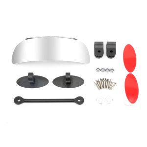 Universal Motorbike Rearview Mirror Wide-Angle Wide Field Reflector 180 Degree Full Views No Blind Area Reversing Mirror